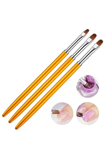 Venalisa 3'lü Protez Tırnak Jel Fırçası Uv Gel Fırça