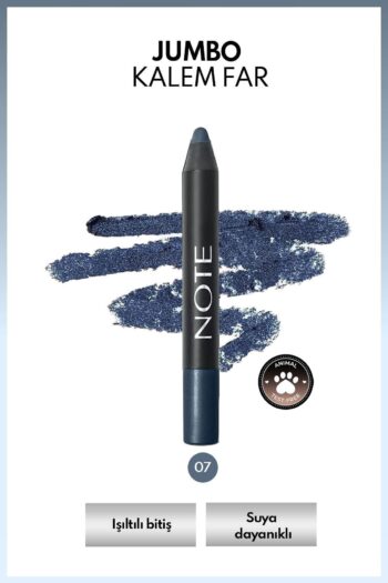 Note Cosmetics Jumbo Eyeshadow Pencil Waterproof Işıltılı Suya Dayanıklı Kalem Far 07 Petrol - Mavi