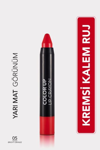 Flormar Saten Bitişli Kalem Ruj - Color Up Lip Crayon - 005 Bright Orange- 8690604503322