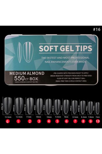 Nail Master Soft Jel Tips Protez Tırnak Tips Uzatma Yeni Nesil 550 Adet