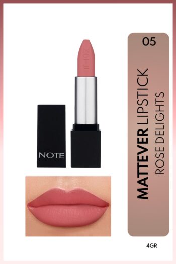 Note Cosmetics Mattever Lipstick Yarı Mat Saten Bitişli Ruj 05 Rose Delights - Pembe