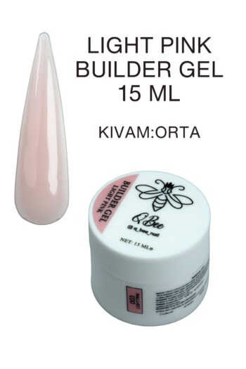 QBEE PROFESSIONAL 15ml Protez Tırnak Jeli Builder Gel Light Pink