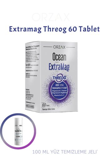 Ocean Extramag Threog 200Mg 60 Magnezyum Bisglisinat Magnezyum, L Treonat C-D-B Vitamini + (1x100ml jel)