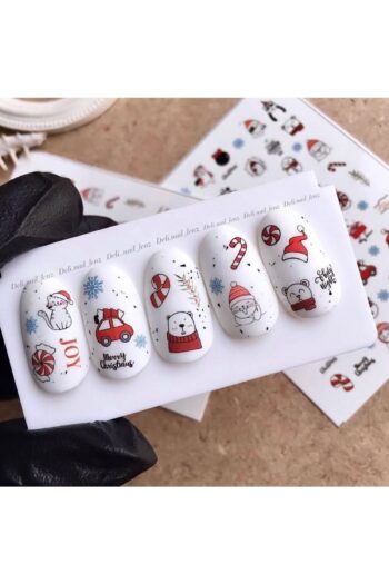 SCA KOZMETİK Yeni Yıl Desenli Tırnak Dövmesi Tırnak Tattoo Nail Art Tırnak Sticker
