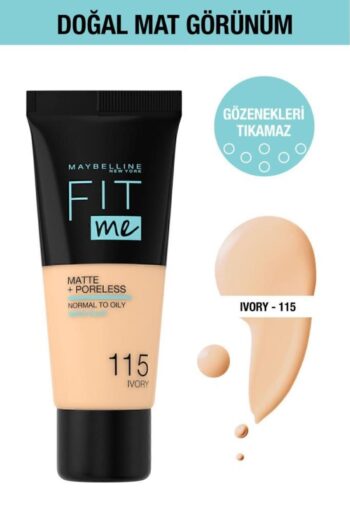 Maybelline New York Fit Me Matte Poreless Fondöten - 115 Ivory
