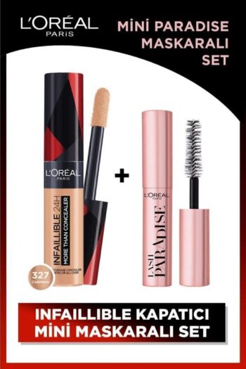 L'Oreal Paris Infaillible 24h Tüm Yüze Uygulanabilir Kapatıcı 327 Cashmere&mini Paradise Maskara 4.7ml Makyaj Seti