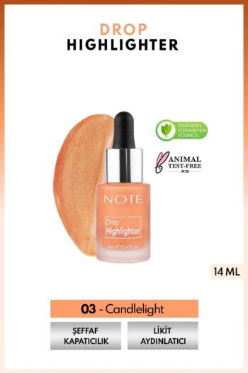 Note Cosmetics Drop Highlighter Işıltılı Likit Aydınlatıcı - 03 Candlelight