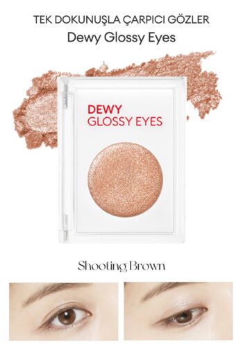 Missha Parlak ve Işıltılı Görünüm Sunan Göz Farı Dewy Glossy Eyes (Shooting Brown)