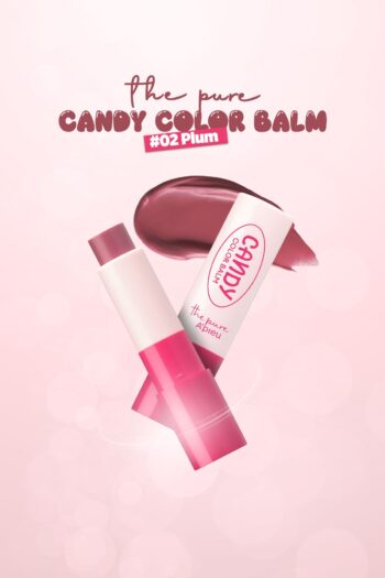 Missha Dudakları Nemlendiren Parlak Bitişli Renkli Dudak Balmı A'pıeu The Pure Candy Color Balm No.02 Plum