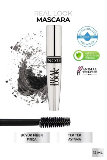 Note Cosmetics Real Look Uzatma Ve Belirginleştirme Etkili Kirpik Diplerini Besleyici Maskara - Siyah