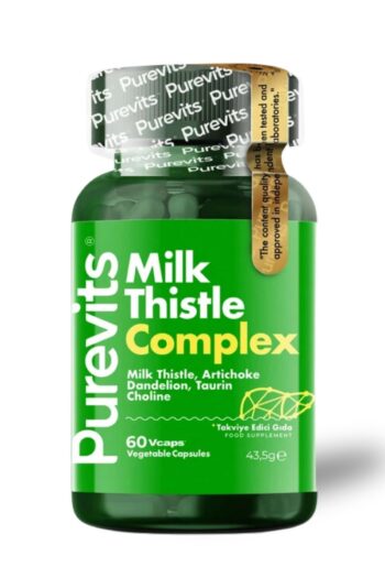 Purevits Milk Thistle Complex Deve Dikeni Enginar Ekstraktı Karahindiba Taurin Kolin 60 Adet Vegan Kapsül