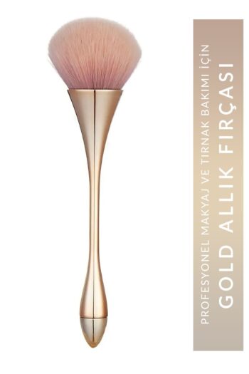 Muggio Allık Fırçası Gold Profesyonel Makyaj ve Tırnak Fırçası