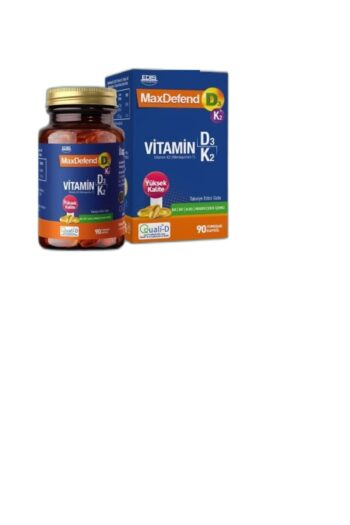 EDİS PHARMA Maxdefend Vitamin D3 K2 90 Yumuşak Kapsül