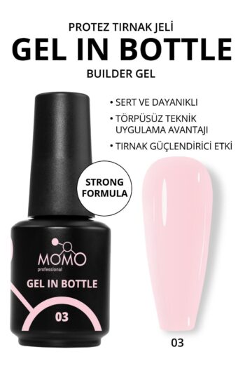 MOMO professional Protez Tırnak Jeli, Gel In Bottle No.3, Uçuk Pembe, 18 ml