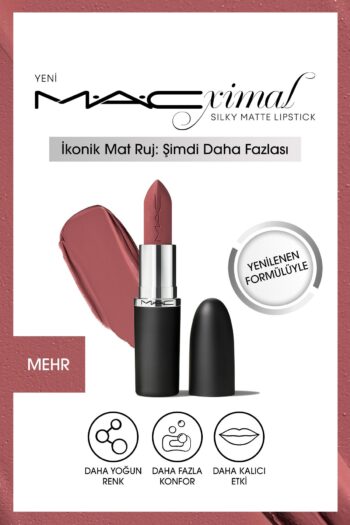 Mac M·a·cxımal Silky Matte Lipstick Nemlendirme Etkili Yoğun Renk Sağlayan Ruj - Mehr