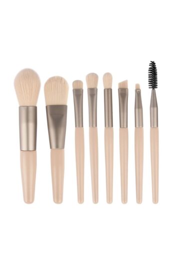 MAQYA Cosmetics Şeffaf Çantalı 8li Lüks Profesyonel Pembe Makyaj Fırça Seti