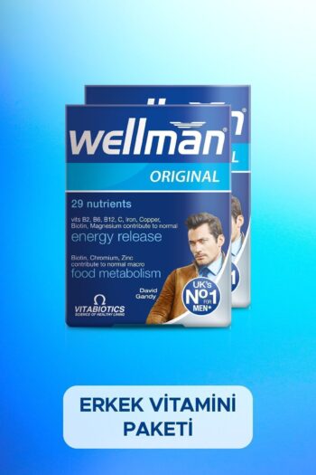 Wellman Erkeklere Özel L-karnitin, Çinko, D Vitamini, Magnezyum Ve Ginseng Içeren 2'li Avantaj Paketi