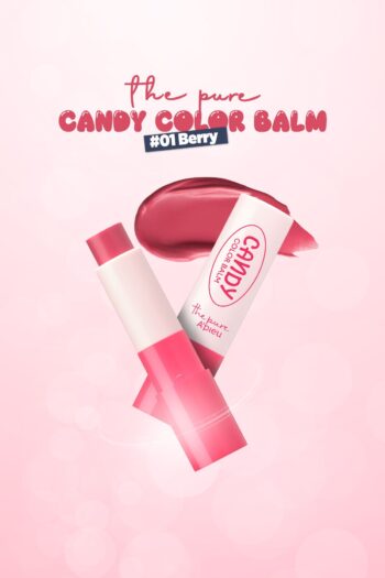 Missha Dudakları Nemlendiren Parlak Bitişli Renkli Dudak Balmı A'pıeu The Pure Candy Color Balm No.01 Berry