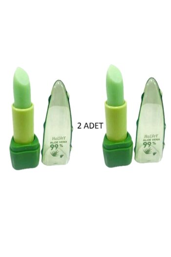 HaLVeY 2 Adet Aloevera %99 Dudak Bakım Nemlendirici Sihirli Ruj 2 Adet