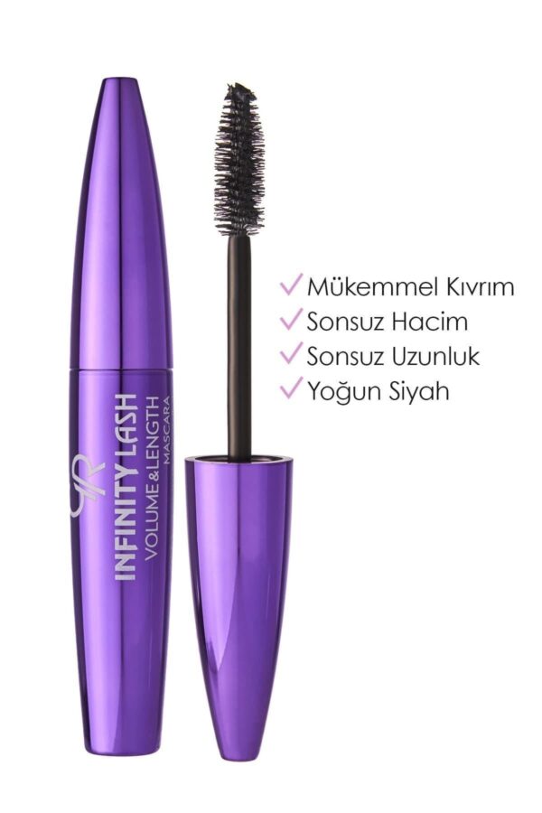 Golden Rose Infinity Lash Volume & Length Mascara - Black - Kıvrım Veren Maskara - 8691190069261