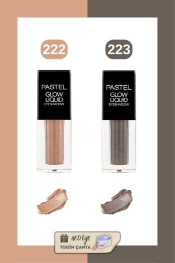 Pastel Glow Liquid Eyeshadow Set - Likit Far 222 + 223 + Togin Çanta Hediye