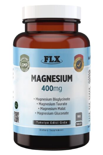 FLX Magnezyum Elementleri Complex 400 Mg Bisglisinat Malat Taurat Glukonat 90 Tablet