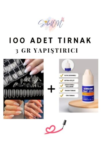 Sibelon Professionel Yeni Nesil Badem Tırnak Tipsi 100 Adet
