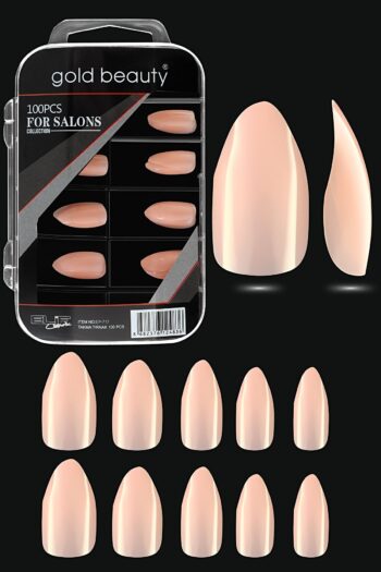 Gold Beauty Pembe Takma Tırnak 100'lü (BADEM) Pembe