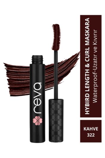 REVA Uzatan Hibrit Maskara - Hybrid Length & Curl Mascara Brown - No: 322 - Vegan Temiz Içerik