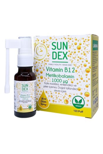 Sun Dex Family Health Since 2021 Vitamin B12 Metilkobalamin 1000 Mcg 20 ml Dilaltı Sprey