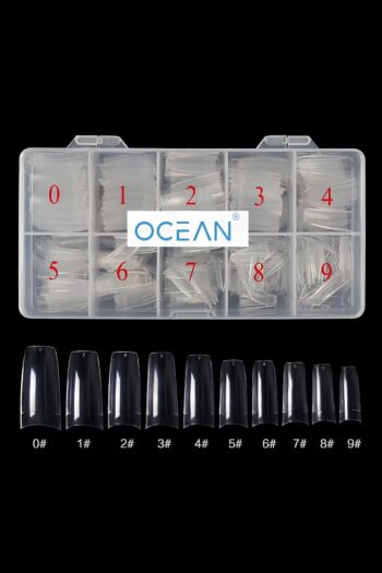 Ocean Yarım Ay Tips Tırnak 500'lü Şeffaf Tips Protez Tırnak