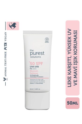 The Purest Solutions Leke Karşıtı ve Cilt Tonu Eşitleyici Renkli Güneş Koruyucu Krem SPF 50, 50 ml