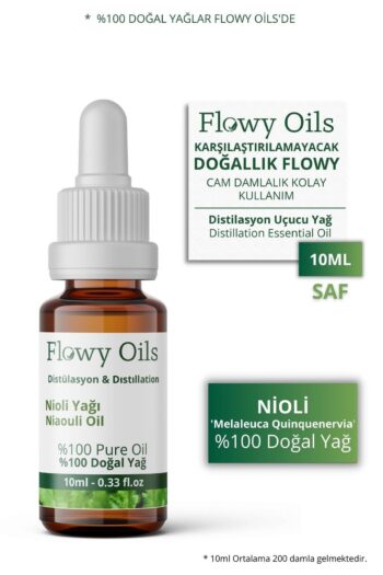 Flowy Oils Nioli Yağı Saf Sertifikalı %100 Doğal Bitkisel Uçucu Yağ Niaouli Essential Oil 10ml