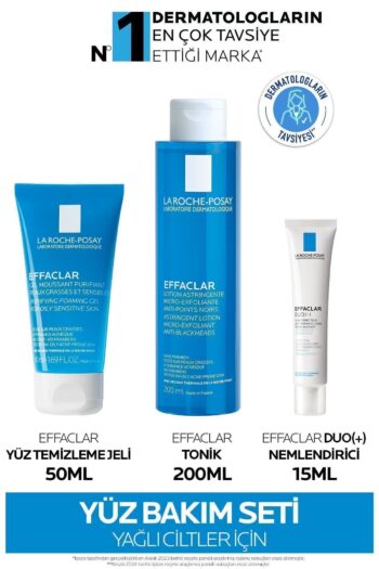 La Roche Posay Yağlı/Sivilceye Eğilimli Ciltler İçin Cilt Bakım Seti: Effaclar Tonik& Temizleme Jeli &Nemlendirici
