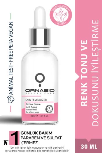 ornabio organik natural biyolojik Kırışıklık ve Yaşlanma Karşıtı Aydınlatıcı Anti Aging Bakım Serumu (%5Niacinamide %1Retinol Kolajen)