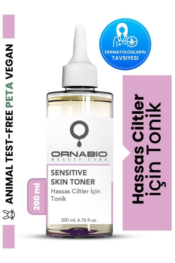 ornabio organik natural biyolojik Kuru, Yağlı Ve Hassas Ciltler İçin Tonik 200 ml Ornabio