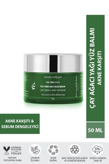 Bade Natural Çay Ağacı Akne Karşıtı Ve Gözenek Sıkılaştırıcı Arındırıcı Yüz Balmı 50 ml