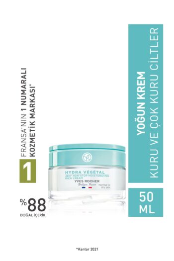 Yves Rocher Normal ve Kuru Ciltler için Hydra Vegetal - Üre & Shea Yağı - Yoğun Nemlendirici Krem-50 ml-56064