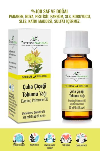 İntense Natural Çuha Çiçeği Tohumu Yağı 20 ml %100 Saf Ve Doğal Akşam Çiçeği Evening Primrose Carrier Oil