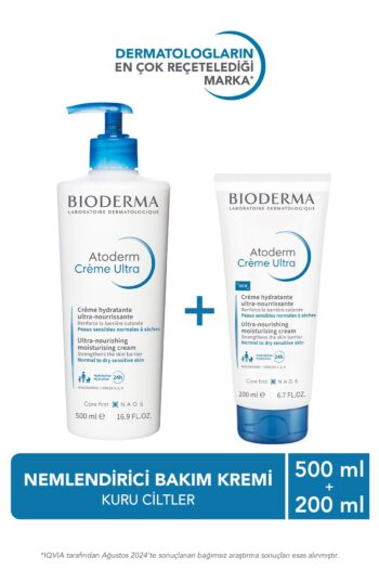 Bioderma Atoderm Cream Ultra Normal ve Kuru Ciltler için Nemlendirici Yüz, Vücut Bakım Seti 500 ml + 200 ml