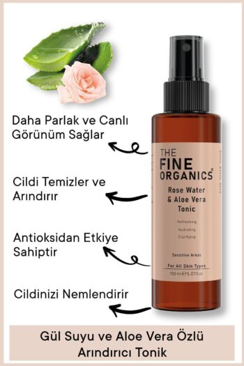 THE FINE ORGANICS Gül Suyu & Aloe Vera Özlü Gözenek Sıkılaştırıcı Ve Arındırıcı Tonik 150ml