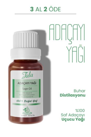Tala %100 Saf Ve Doğal Adaçayı (acı Elma) Yağı 20 Ml