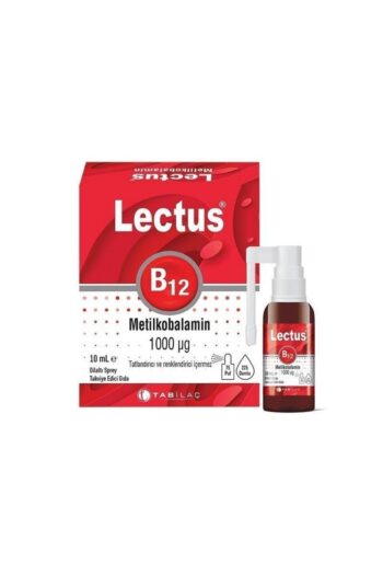 Tab İlaç Lectus B12 Metilkobalamin Dilaltı Sprey 1000 Mcg 10 Ml'lik Şişe