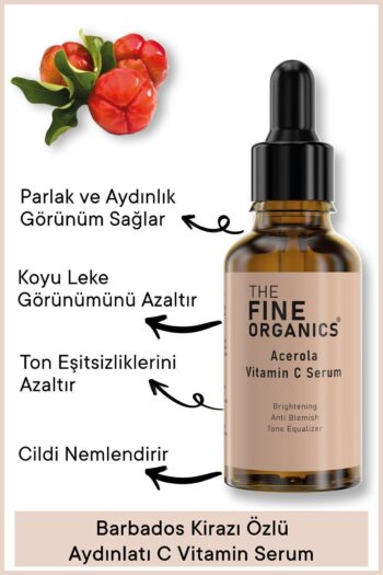 THE FINE ORGANICS Barbados Kirazı Özlü Aydınlatıcı Ve C Vitamini Serum 30ml