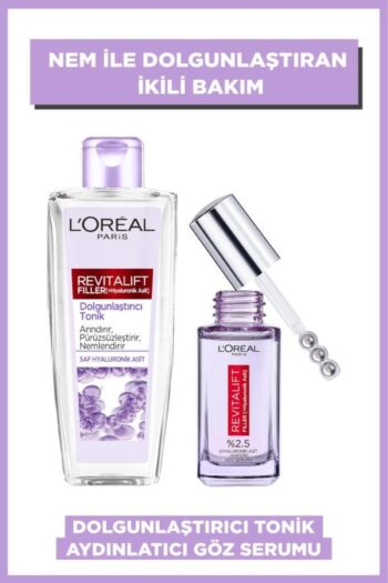 L'Oreal Paris Revitalift Filler Dolgunlaştırıcı Tonik+Koyu Halka Karşıtı Aydınlatıcı Göz Serumu