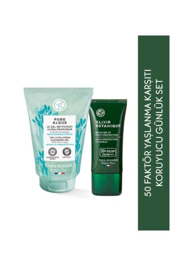 Yves Rocher Kuru Ciltlere Özel 50 Faktör Koruyuculu Yaşlanma Karşıtı Yüz Kremi, Yüz Yıkama Jeli Rutin Seti
