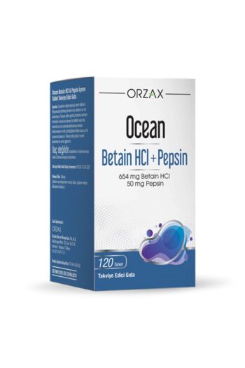 Ocean Betain HCI Sindirim Sistemi Magnezyum D - C - B12 Sade Yetişkin 120 Tablet Takviye Edici Gıda
