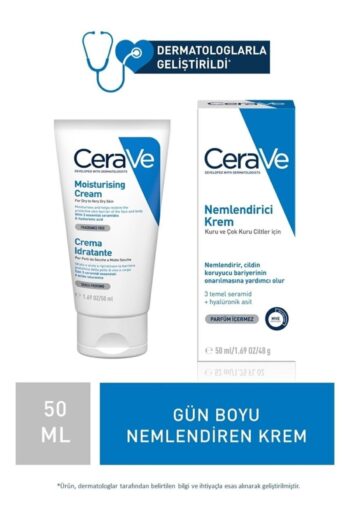 CeraVe Kuru Ciltler Için Seramid Ve Hyaluronik Asit Içerikli El, Yüz Ve Vücut Için Nemlendirici Krem 50 Ml
