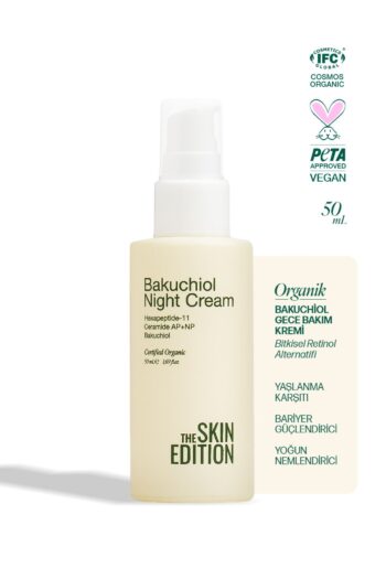 The Skin Edition Organik Bakuchiol Yüz Bakım Kremi 50 ml | Yaşlanma Karşıtı, Bariyer Güçlendirici | Peptid, Ceramide