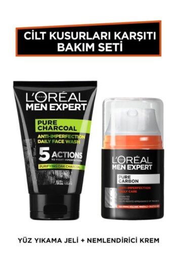L'Oreal Paris Men Expert Cilt Kusurları Karşıtı Erkek Bakım Seti - Yüz Yıkama Jeli 100ml + Günlük Nemlendirici Krem 50ml